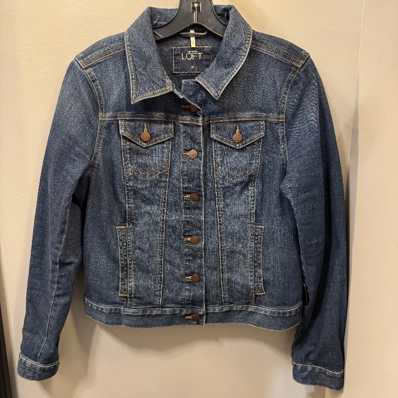 Jacket Denim By Loft In Blue Denim, Size: M