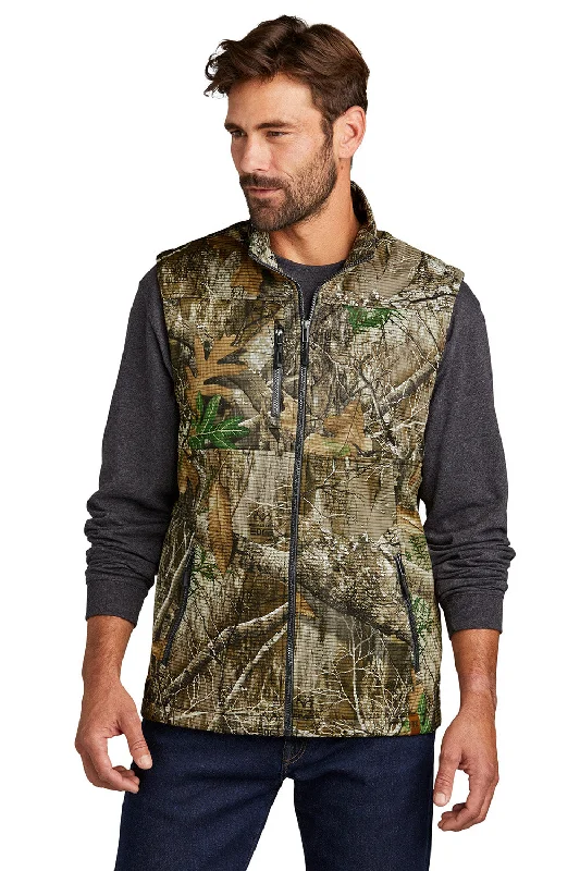 Russell Outdoors Mens Realtree Atlas Water Resistant Full Zip Soft Shell Vest - Realtree Edge Camo - COMING SOON