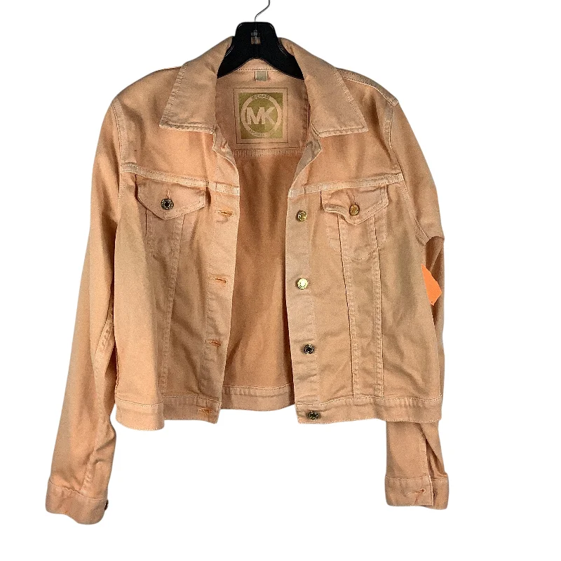 Jacket Denim By Michael By Michael Kors In Orange, Size: L