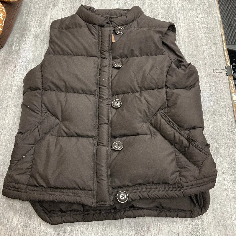 Vest Puffer & Quilted By J. Crew In Brown, Size: L