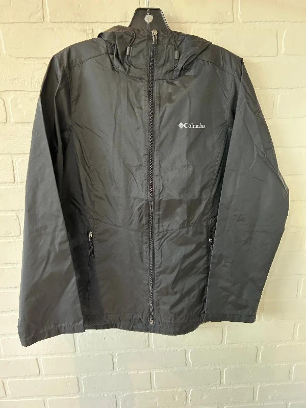 Jacket Windbreaker By Columbia In Black, Size: S