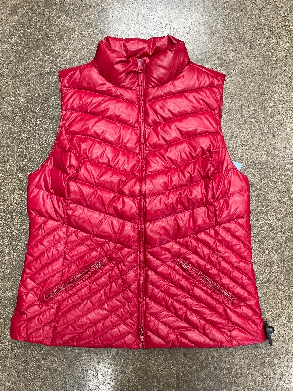 Vest Puffer & Quilted By Talbots In Red, Size:L