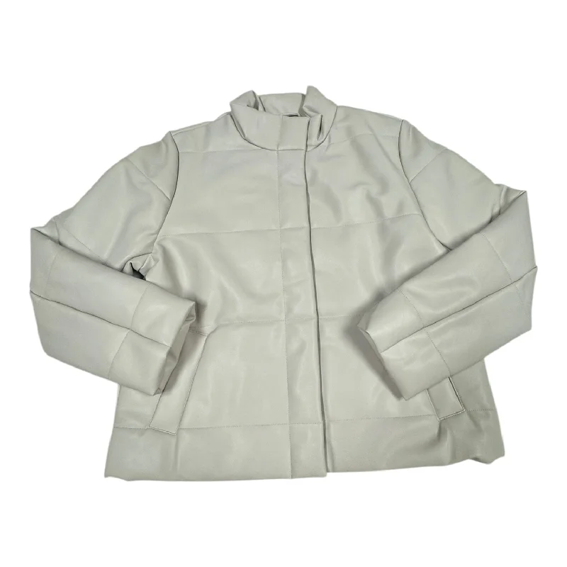 Jacket Puffer & Quilted By J. Jill In Cream, Size: M