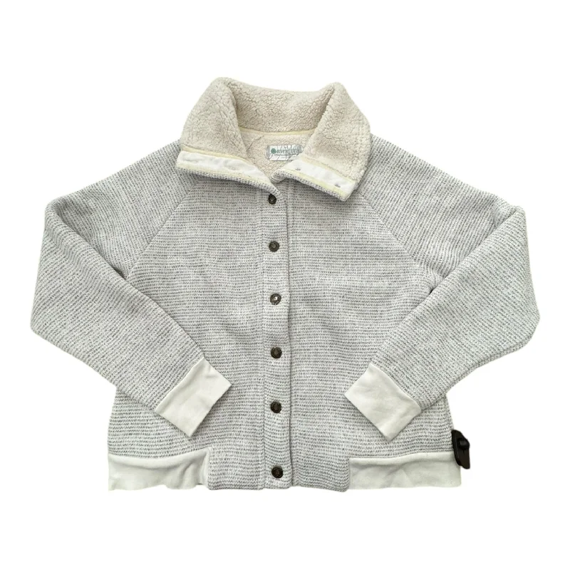 Jacket Fleece By Aventura In Grey, Size: S