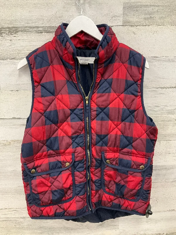 Vest Puffer & Quilted By Workshop In Red, Size: L