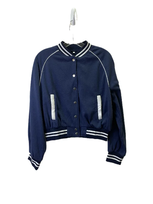 Jacket Other By Clothes Mentor In Blue White, Size: L