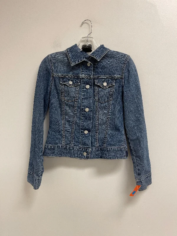 Jacket Denim By Gap In Blue Denim, Size: Xs