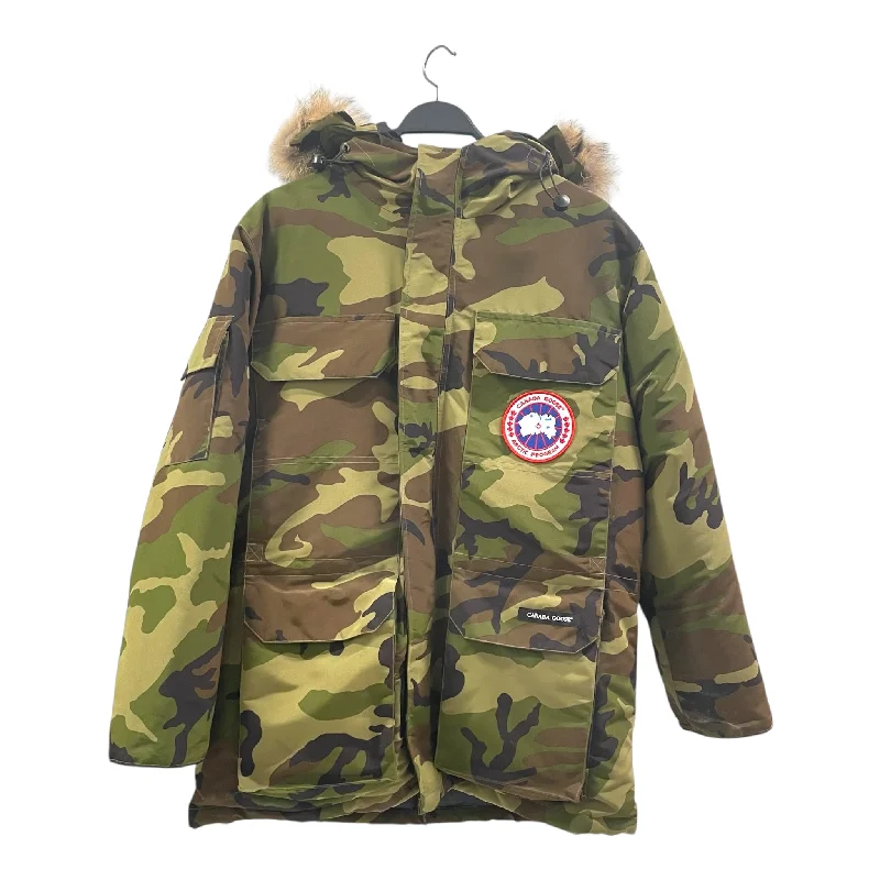 CANADA GOOSE/Puffer Jkt/XL/Nylon/GRN/Camouflage/BIG PUFF/FUR NECK/10T-02738117