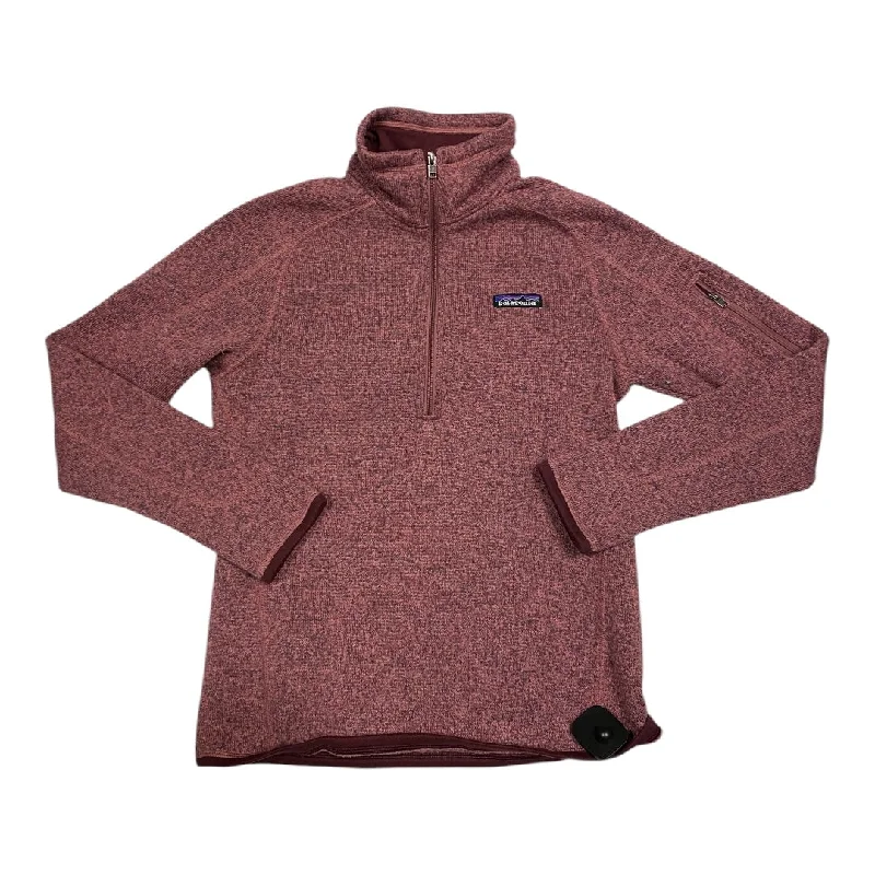 Jacket Fleece By Patagonia In Pink, Size: S