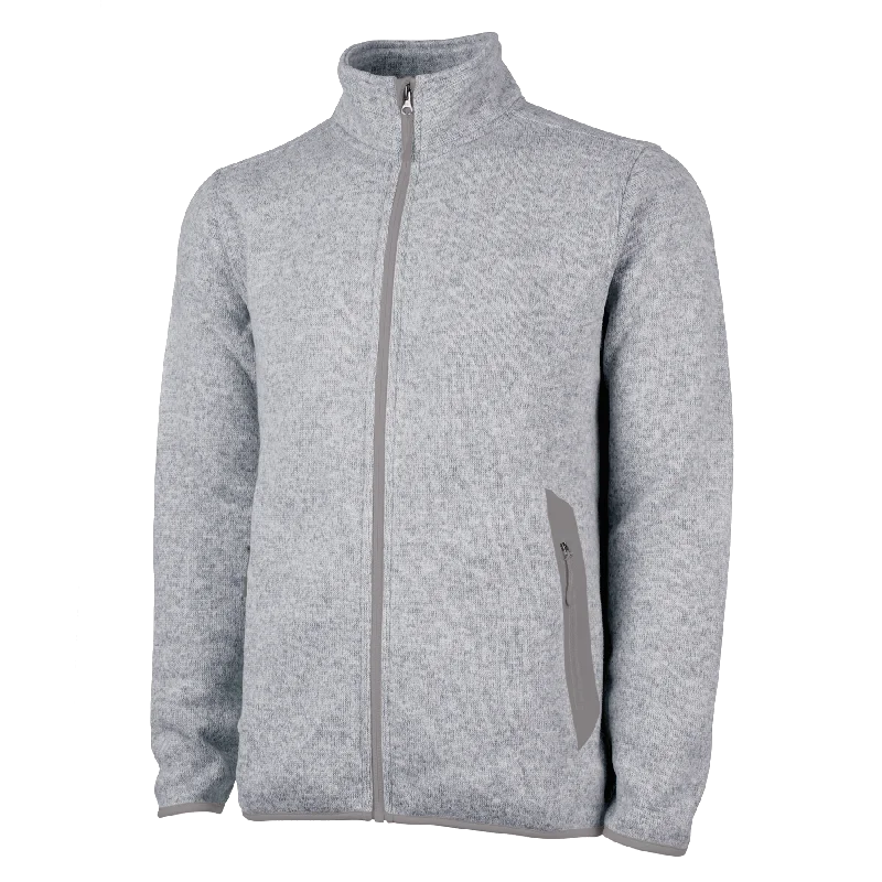 D2003M Mens Heathered Fleece Jacket