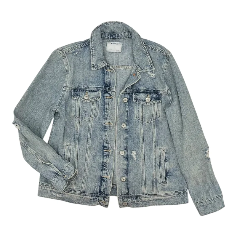 Jacket Denim By Old Navy In Blue Denim, Size:L