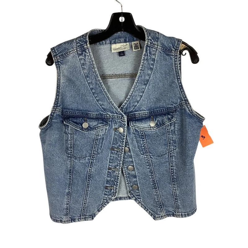 Vest Other By Universal Thread In Blue Denim, Size: L