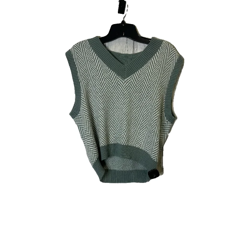 Vest Sweater By Clothes Mentor In Teal, Size: M