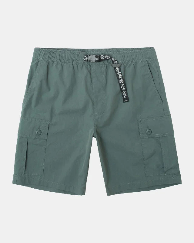 Civic Utility 18" Elastic Shorts - Balsam Green