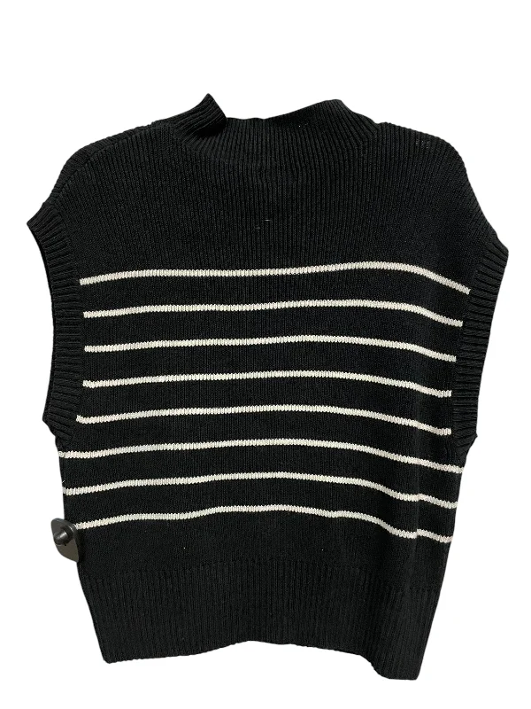 Vest Sweater By Maeve In Black, Size: L