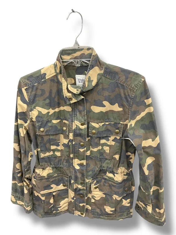 Jacket Utility By Gap In Camouflage Print, Size: Xs