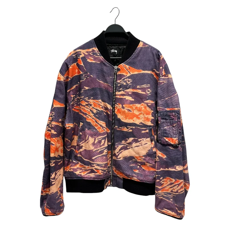 STUSSY/Jacket/XXL/Cotton/PUP/Camouflage/tigris canvas bomber jacket