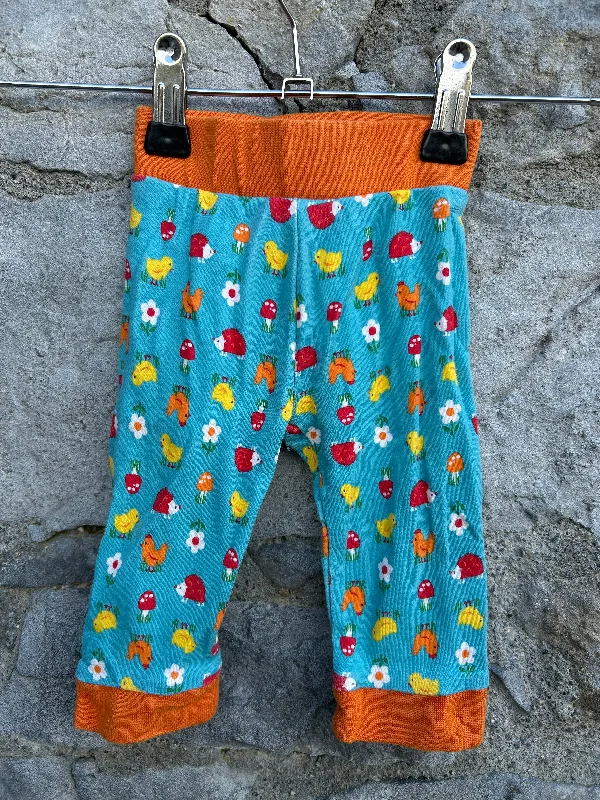 Animals&mushrooms blue pants  3m (62cm)