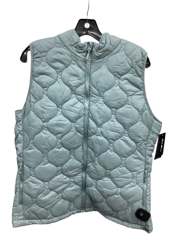 Vest Puffer & Quilted By Eddie Bauer In Green, Size: Xl